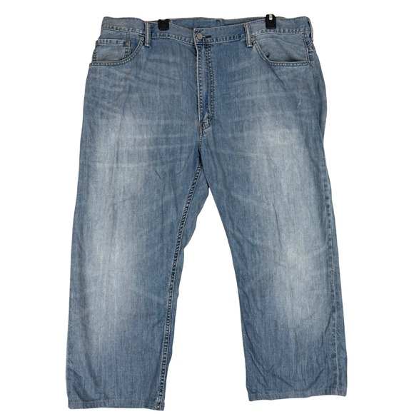 Levi's Other - Levi's 559 Relaxed Straight Jeans 44x30 (43x29.5) Light Wash Denim Blue Casual